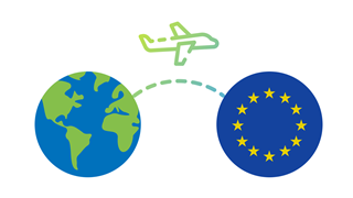 EU外を出発しEU内に向かうフライト